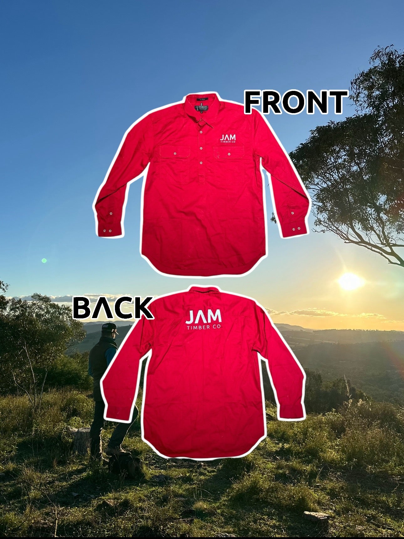 Red - JAM Timber Co Long Sleeve Shirt