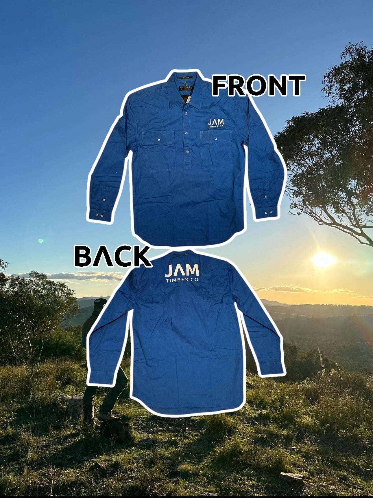 Blue - JAM Timber Co Long Sleeve Shirt